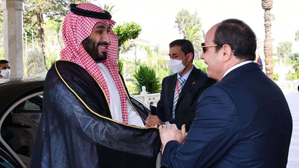 ولي العهد الأمير محمد بن سلمان والرئيس المصري عبدالفتاح السيسي