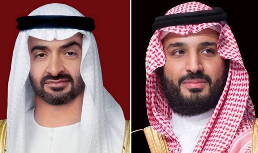 ولي العهد الأمير محمد بن سلمان ورئيس الإمارات الشيخ محمد بن زايد