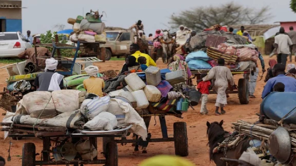  الحرب تسببت في نزوح ملايين السودان. 