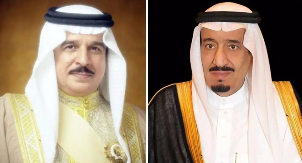 الملك سلمان بن عبدالعزيز وملك البحرين حمد بن عيسى آل خليفة