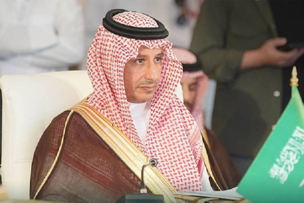 وزير السياحة أحمد الخطيب خلال مشاركته في الاجتماع