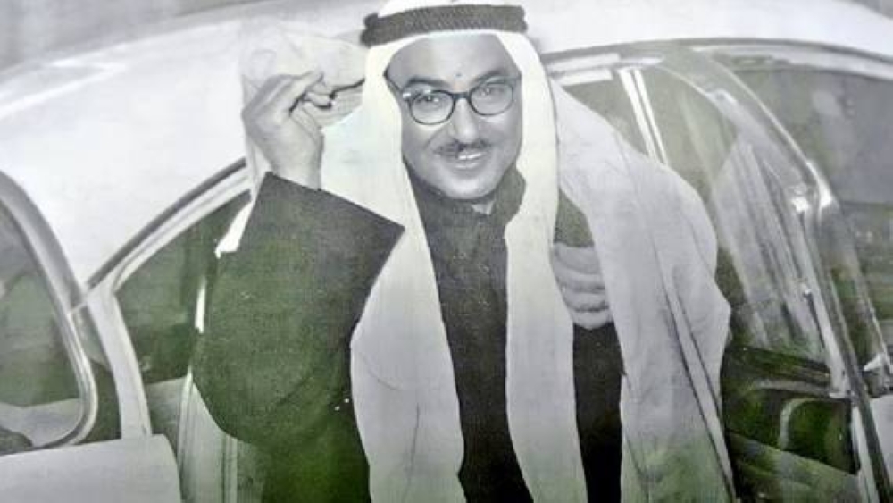 عبدالعزيز حمد الصقر في عام 1962 بعد تعيينه وزيراً للصحة في أول حكومة كويتية.