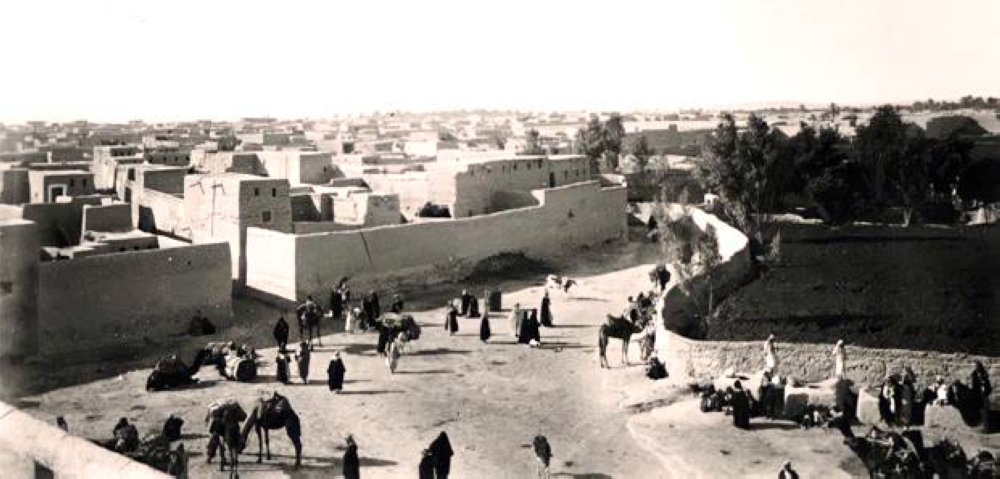 حي النعاثل في الهفوف عام 1904 من تصوير بورخارت.