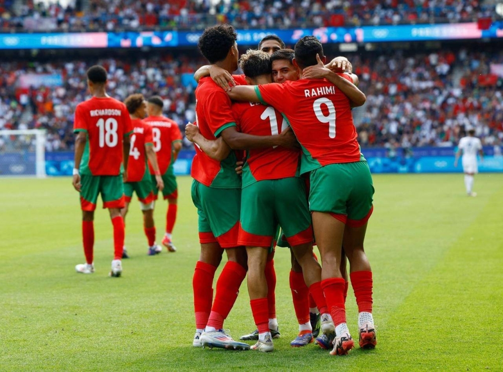 



احتفالية لاعبي منتخب المغرب.